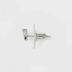 Sterling Silver Cubic Zirconia Butterfly Stud Earrings - A New Day™