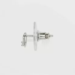 Sterling Silver Cubic Zirconia Heart and Open Heart Stud Earrings - A New Day™