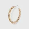 Gold Frozen Chain Hoop Earrings - A New Day™ Gold -A New Day popular shop unnamed file 1031