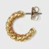 Small Textured Hoop Earrings - A New Day™ Gold