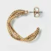 Criss Cross Textured Small Hoop Earrings - A New Day™ Gold -A New Day popular shop unnamed file 1114