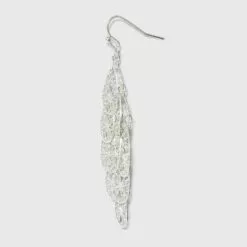 Filigree Kite Drop Earrings - A New Day™ Silver