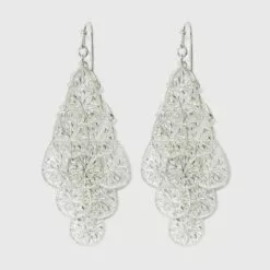 Filigree Kite Drop Earrings - A New Day™ Silver -A New Day popular shop unnamed file 1192