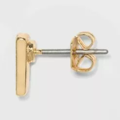 Stud Earring Set 8pc - A New Day™ White/Gold