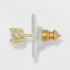 Gold Over Sterling Silver Cubic Zirconia Stud Fine Jewelry Earring Set 3pc - A New Day™ Gold/Clear -A New Day popular shop unnamed file 1234