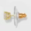Gold Over Sterling Silver Round Cubic Zirconia Stud Fine Jewelry Earrings - A New Day™ Gold/Clear 2 Gold Over Sterling Silver Round Cubic Zirconia Stud Fine Jewelry Earrings - A New Day™ Gold/Clear -A New Day popular shop unnamed file 1237