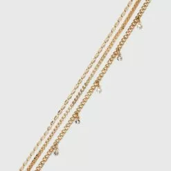 Gem Drop Anklet Set 3pc - A New Day™ Gold
