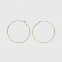 Textured Hoop Earrings - A New Day™ Silver -A New Day popular shop unnamed file 1315