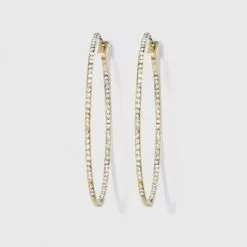 Hoop with Pave Stones Earrings - A New Day™ Gold -A New Day popular shop unnamed file 1325