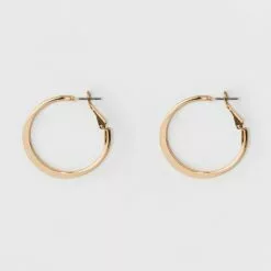 Medium Flat Hoop Earrings - A New Dayâ„¢ Silver