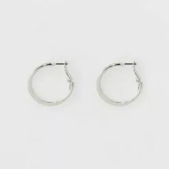 Medium Flat Hoop Earrings - A New Day™ Silver 7 Medium Flat Hoop Earrings - A New Day™ Silver -A New Day popular shop unnamed file 1345