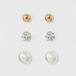 Stud Earring Set 3ct - A New Day™ Multicolored -A New Day popular shop unnamed file 1349