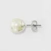 Faux Pearl Stud Earring Set 3ct - A New Day™ Silver -A New Day popular shop unnamed file 1360