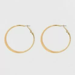 Large Knife Edge Hoop Earrings - A New Day™ Gold 7 Large Knife Edge Hoop Earrings - A New Day™ Gold -A New Day popular shop unnamed file 1367