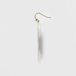 Women's Leaf Drop Earring - A New Day™ Gold