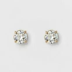 Women's Round Crystal Stud Earring - A New Day™ Silver 8 Women's Round Crystal Stud Earring - A New Day™ Silver -A New Day popular shop unnamed file 1398