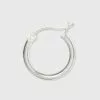 Women's Sterling Silver Tube and Square Cut Hoop Earring Set 2pc - A New Day™ Silver -A New Day popular shop unnamed file 1409