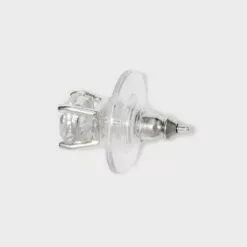 Sterling Silver Round Button Stud Earring - A New Day™ Silver