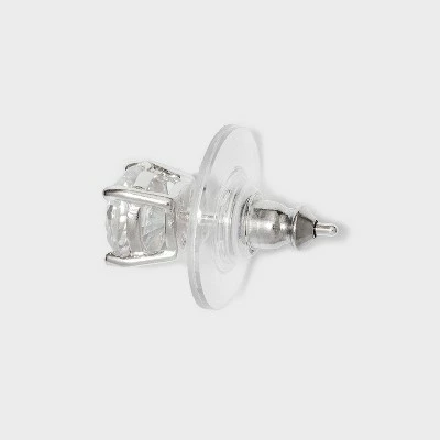 Sterling Silver Round Button Stud Earring - A New Day™ Silver 3 Sterling Silver Round Button Stud Earring - A New Day™ Silver