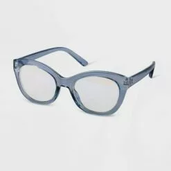 Women's Plastic Cateye Blue Light Filtering Glasses - A New Day™