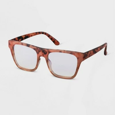 Women's Retro Blue Light Filtering Glasses - A New Day™ Tan/tortoise Shell 3 Women's Retro Blue Light Filtering Glasses - A New Day™ Tan/tortoise Shell