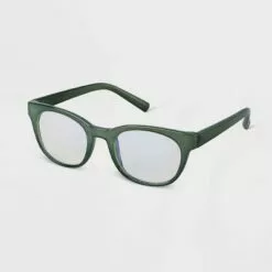 Women's Plastic Square Blue Light Filtering Glasses - A New Day™ Dark Green -A New Day popular shop unnamed file 1497
