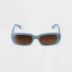 Women's Narrow Rectangle Sunglasses - A New Day™ Blue -A New Day popular shop unnamed file 1562