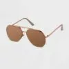 Women's Mirrored Aviator Sunglasses - A New Day™ Rose Gold -A New Day popular shop unnamed file 1570