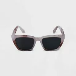 Women's Angular Rectangle Sunglasses - A New Day™ Gray -A New Day popular shop unnamed file 1589