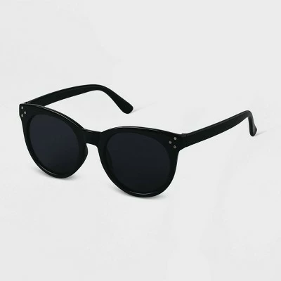 Women's Plastic Round Sunglasses - A New Day™ Black 3 Women's Plastic Round Sunglasses - A New Day™ Black