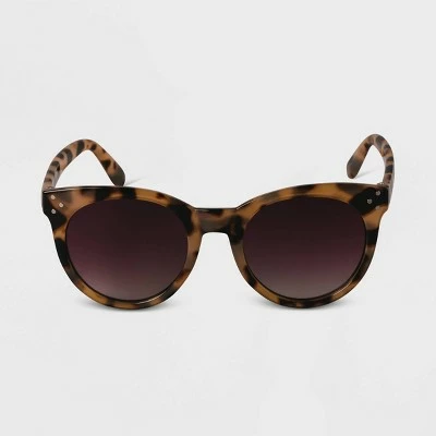 Women's Plastic Round Sunglasses - A New Day™ Black 8 Women's Plastic Round Sunglasses - A New Day™ Black - Image 6