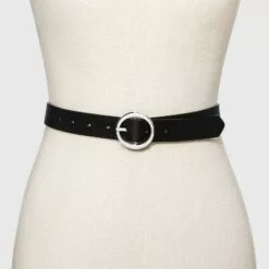 Women's Oval Tapered Center Bar Reversible Belt - A New Day™ Black/Gray -A New Day popular shop unnamed file 163
