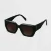 Women's Plastic Angular Square Sunglasses - A New Day™ Black -A New Day popular shop unnamed file 1630