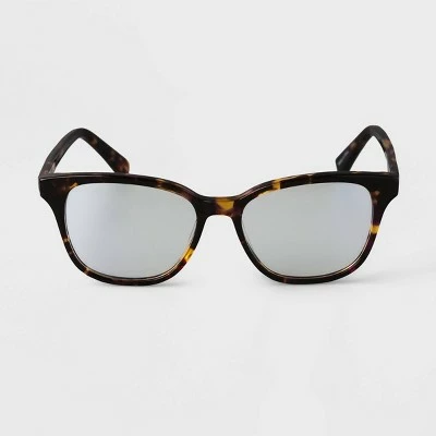 Women's Tortoise Print Square Blue Light Filtering Acetate Glasses - A New Day™ Brown 4 Women's Tortoise Print Square Blue Light Filtering Acetate Glasses - A New Day™ Brown - Image 2