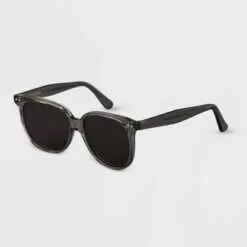 Women's Acetate Round Sunglasses - A New Day™ Gray