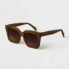 Women's Acetate Oversized Square Sunglasses - A New Day™ Brown -A New Day popular shop unnamed file 1684