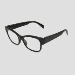 Women's Rectangle Blue Light Filtering Glasses - A New Day™ Black