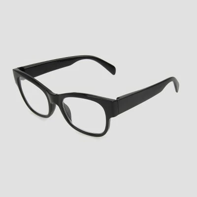 Women's Rectangle Blue Light Filtering Glasses - A New Day™ Black 3 Women's Rectangle Blue Light Filtering Glasses - A New Day™ Black