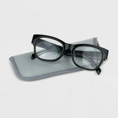 Women's Rectangle Blue Light Filtering Glasses - A New Day™ Black 4 Women's Rectangle Blue Light Filtering Glasses - A New Day™ Black - Image 2