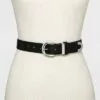 Women's Trouser Belt with Metal Loop - A New Day™ Black -A New Day popular shop unnamed file 178