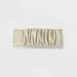 Rouched Faux Leather Barrette Hair Clip - A New Day™ Ivory -A New Day popular shop unnamed file 1864