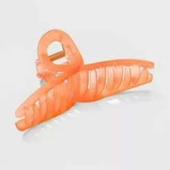 Frosted Loop Claw Hair Clip - A New Day™ Coral Orange -A New Day popular shop unnamed file 1871