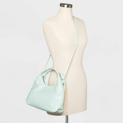 Soft Trapezoid Shoulder Bag - A New Day™ Mint Green 2 Soft Trapezoid Shoulder Bag - A New Day™ Mint Green