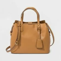 Triple Compartment Satchel Handbag - A New Day™ Brown -A New Day popular shop unnamed file 1973