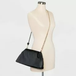 Party Clutch Crossbody Bag - A New Day™ Black