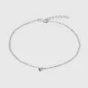 Sterling Silver Pierced Cubic Zirconia Anklet - A New Day™ Silver -A New Day popular shop unnamed file 21