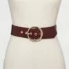 Women's Round Buckle Belt - A New Day™ Burgundy -A New Day popular shop unnamed file 211