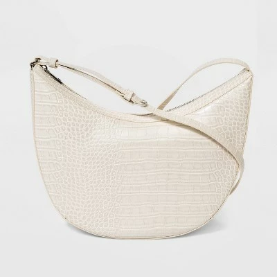 Oval Shoulder Handbag - A New Day™ Black/alligator Print 9 Oval Shoulder Handbag - A New Day™ Black/alligator Print - Image 7