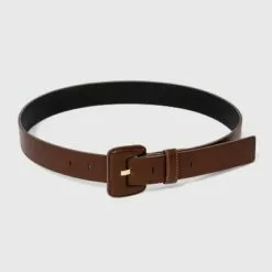 Women's Covered Buckle Belt with Flat Prong - A New Day™ Brown -A New Day popular shop unnamed file 219