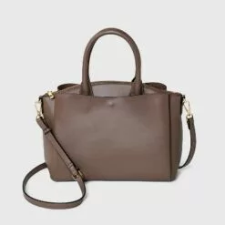 Dome Satchel Handbag - A New Day™ Dark Taupe -A New Day popular shop unnamed file 2227
